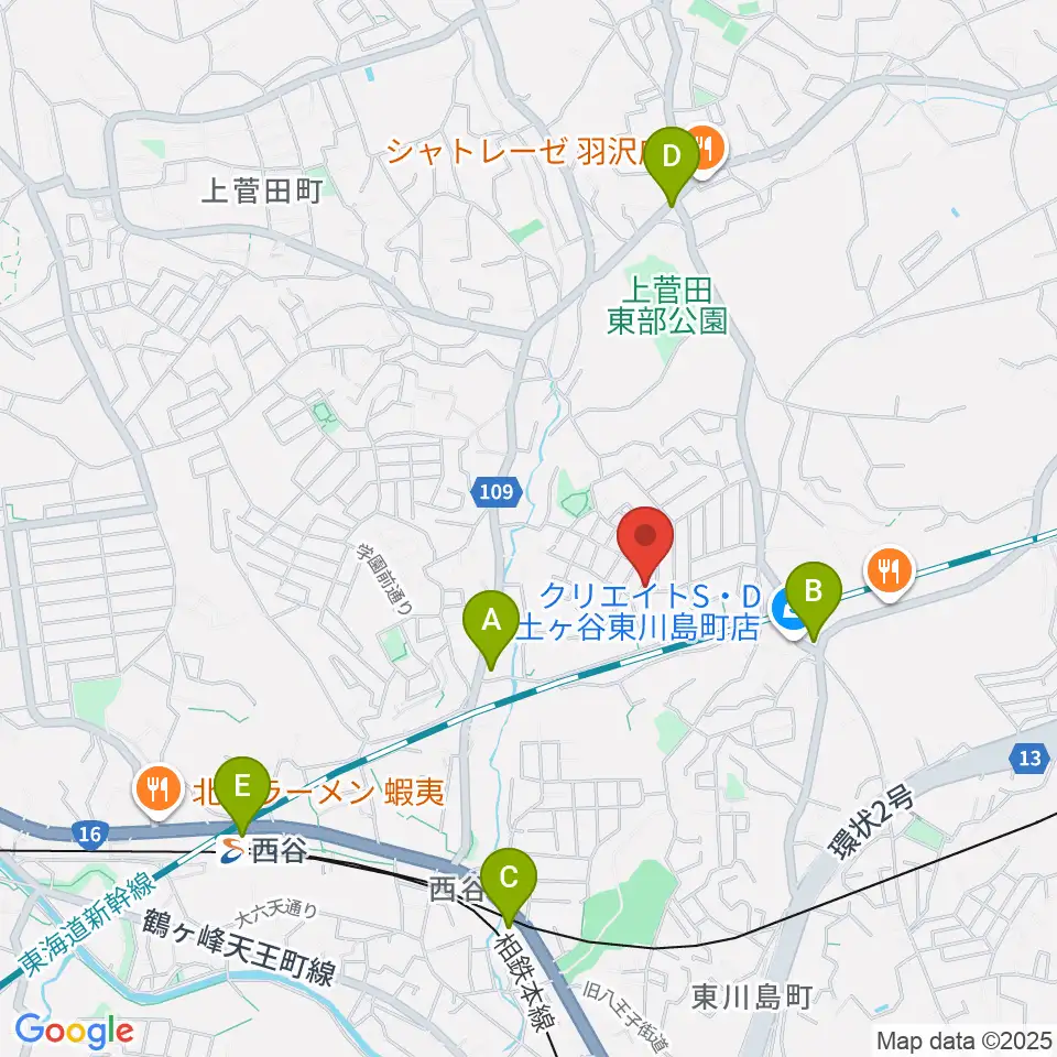 クラビアハウス周辺のコンビニエンスストア一覧地図