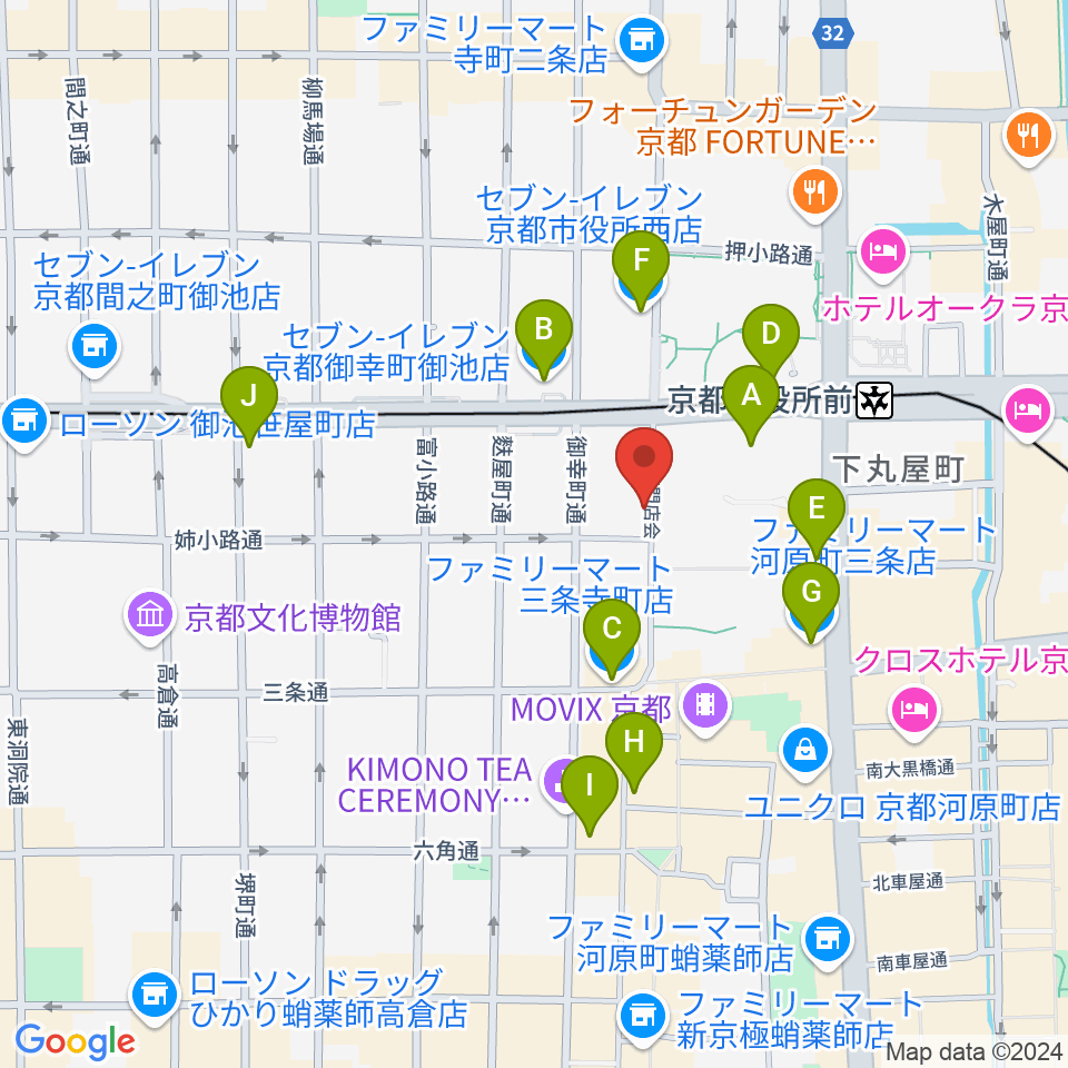 民族楽器コイズミ周辺のコンビニエンスストア一覧地図