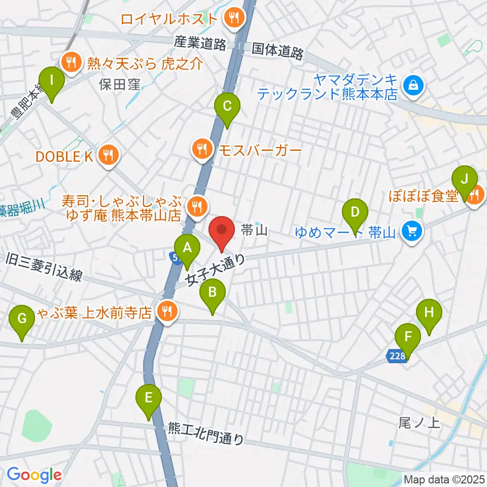 古城楽器周辺のコンビニエンスストア一覧地図