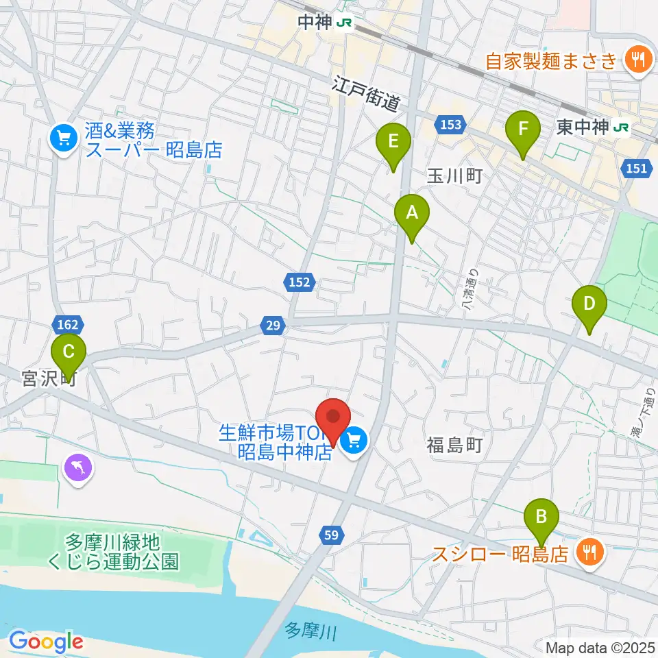 片切琴三味線店周辺のコンビニエンスストア一覧地図