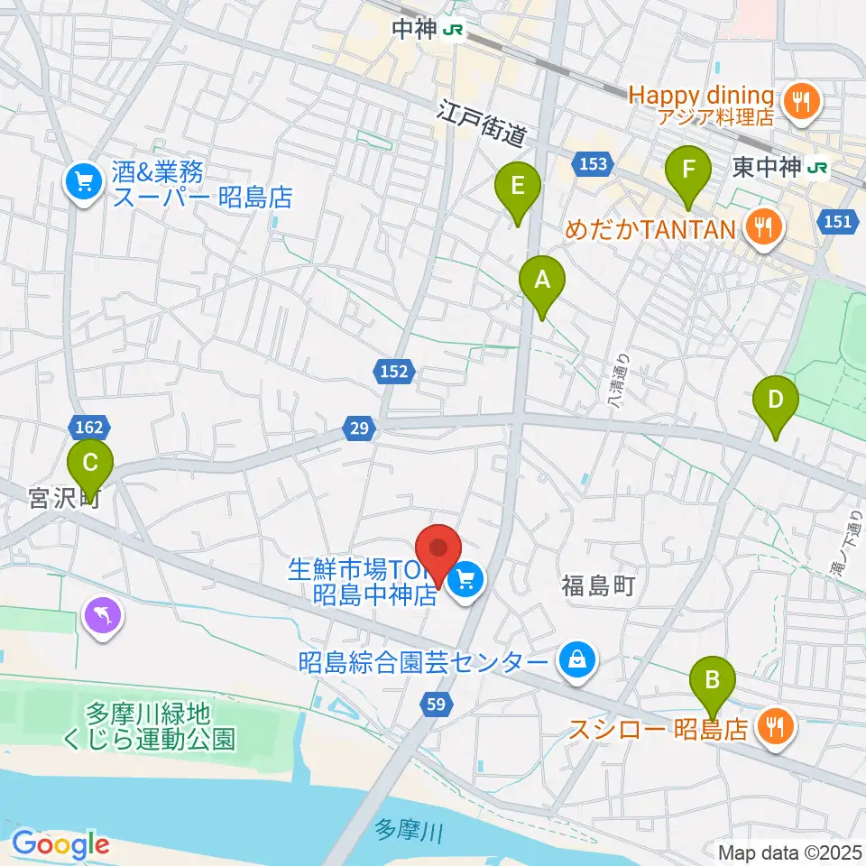 片切琴三味線店周辺のコンビニエンスストア一覧地図