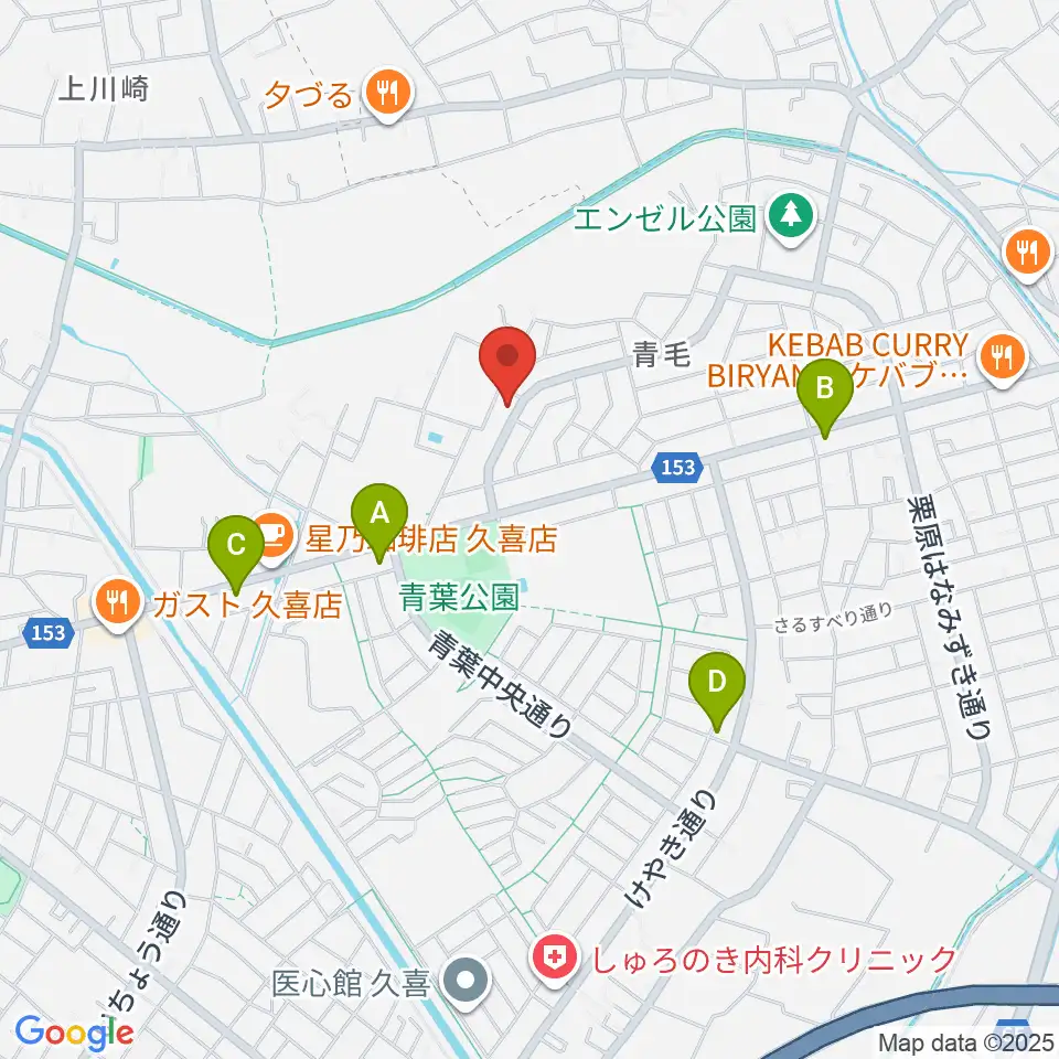 久喜ピアノ調律サービス周辺のコンビニエンスストア一覧地図
