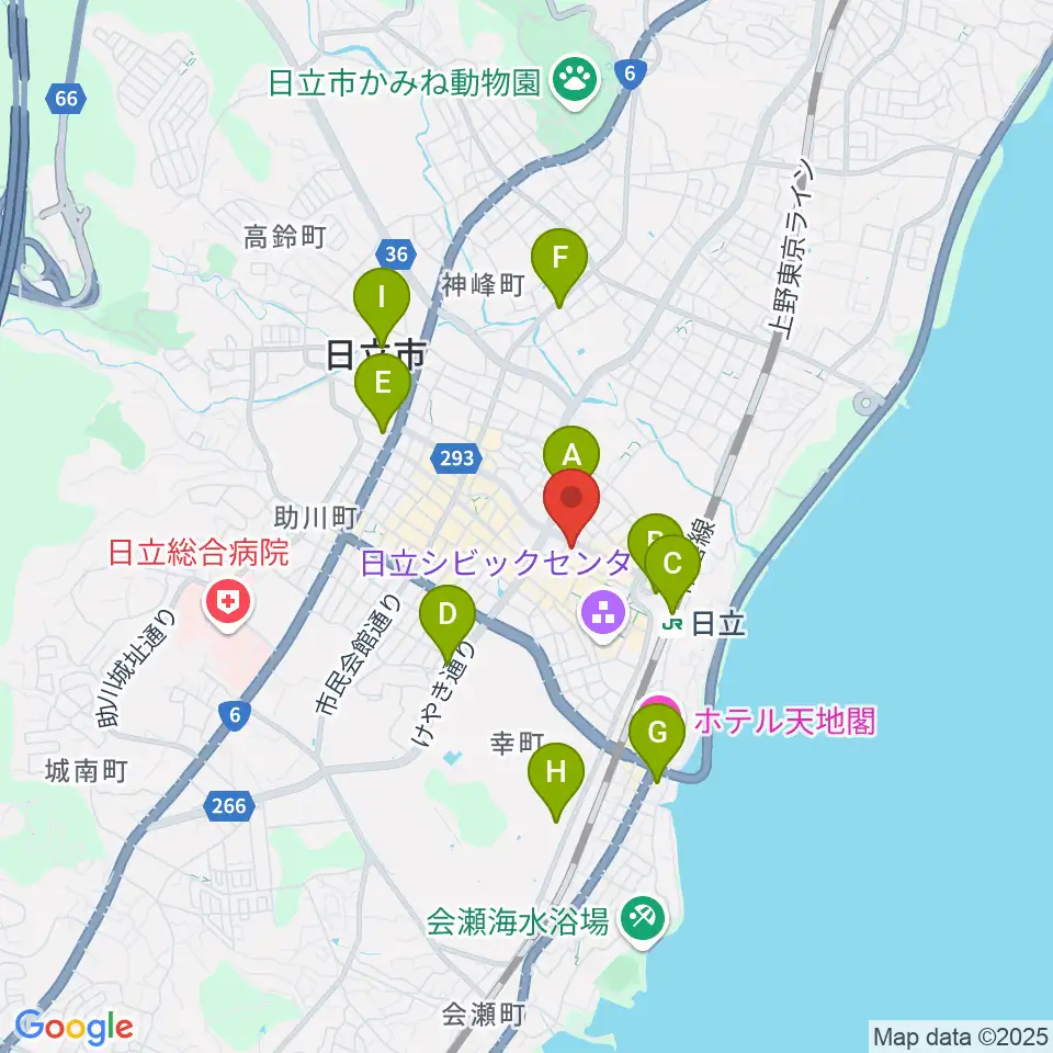 クシダピアノ社周辺のコンビニエンスストア一覧地図