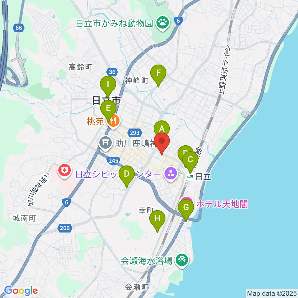クシダピアノ社周辺のコンビニエンスストア一覧地図