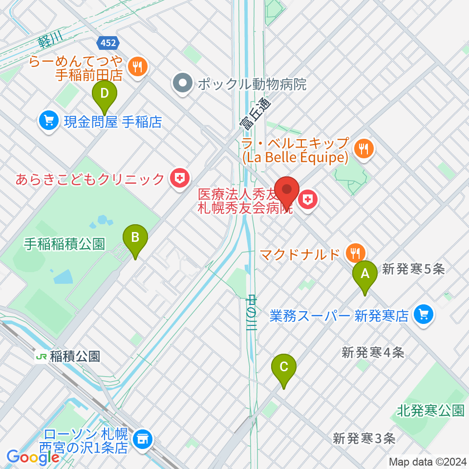 極東貿易周辺のコンビニエンスストア一覧地図