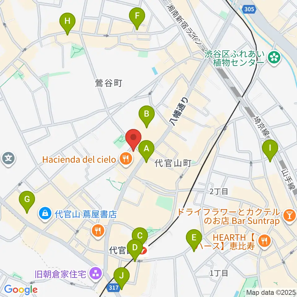弦楽器専門店ラルジュ周辺のコンビニエンスストア一覧地図