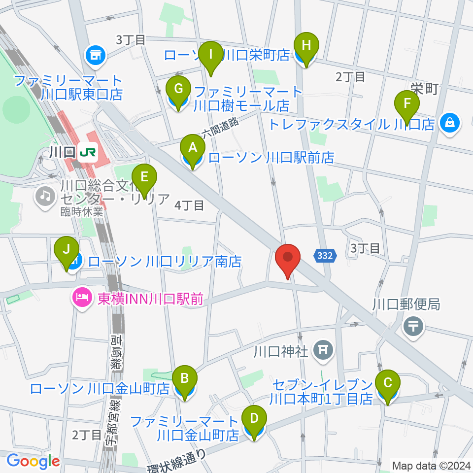 ラムトリックカンパニー周辺のコンビニエンスストア一覧地図