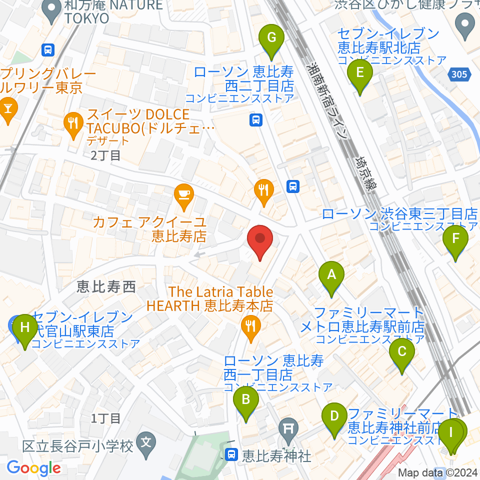 古賀弦楽器周辺のコンビニエンスストア一覧地図