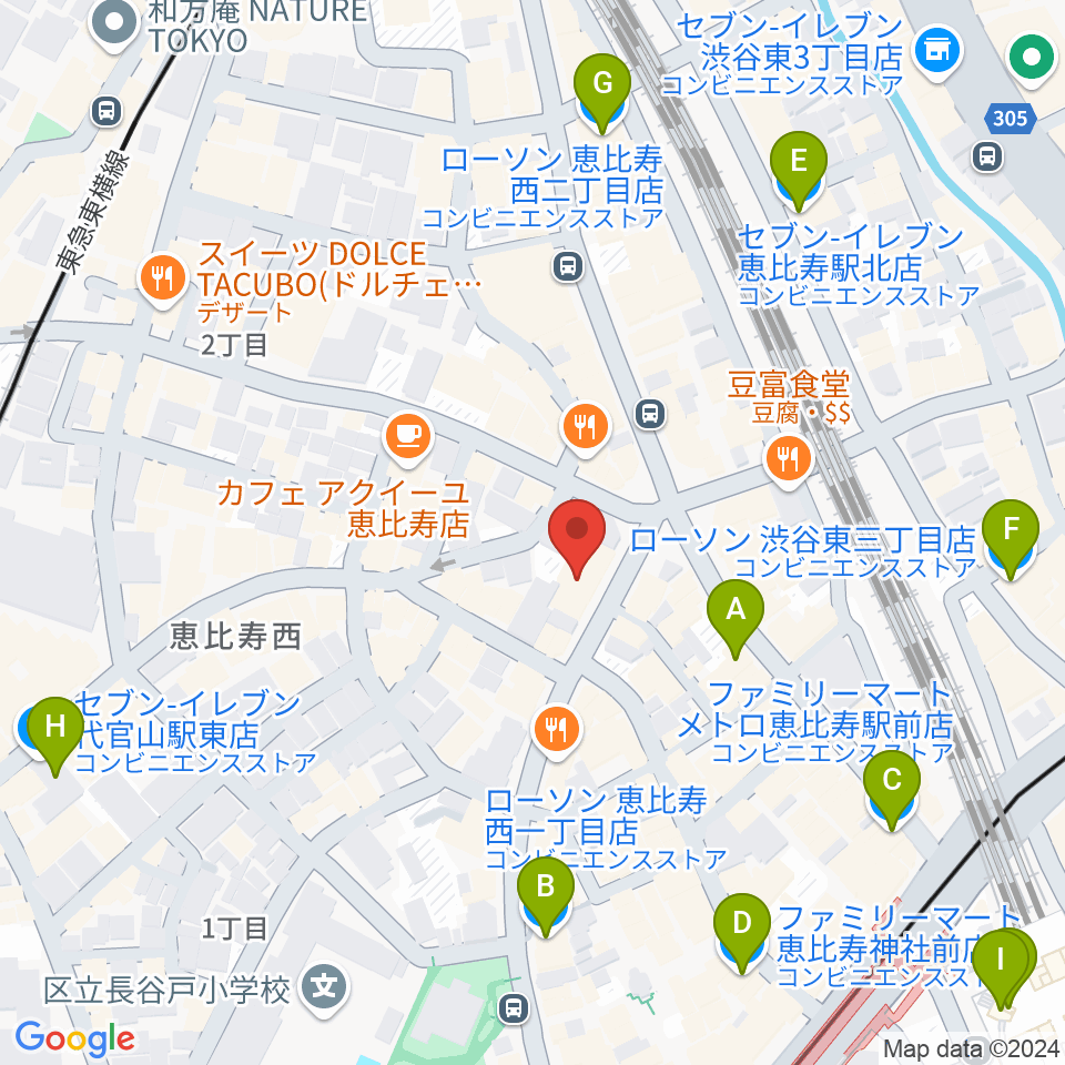 古賀弦楽器周辺のコンビニエンスストア一覧地図