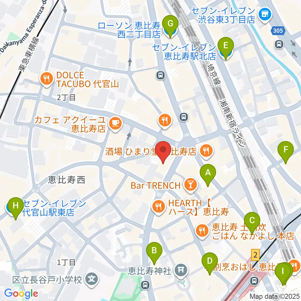古賀弦楽器周辺のコンビニエンスストア一覧地図