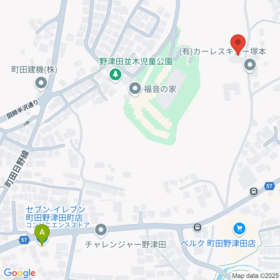 マナ オルゲルバウ周辺のコンビニエンスストア一覧地図