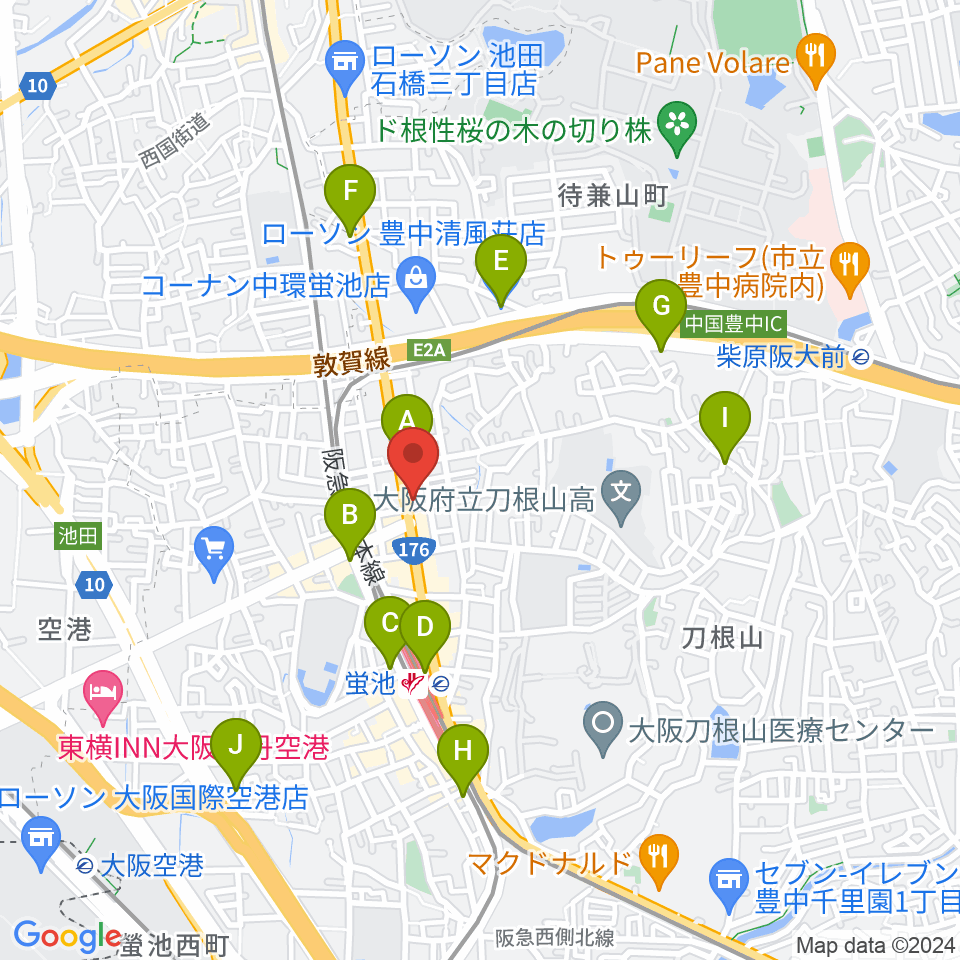 マルカート周辺のコンビニエンスストア一覧地図