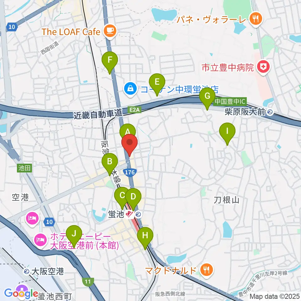 マルカート周辺のコンビニエンスストア一覧地図