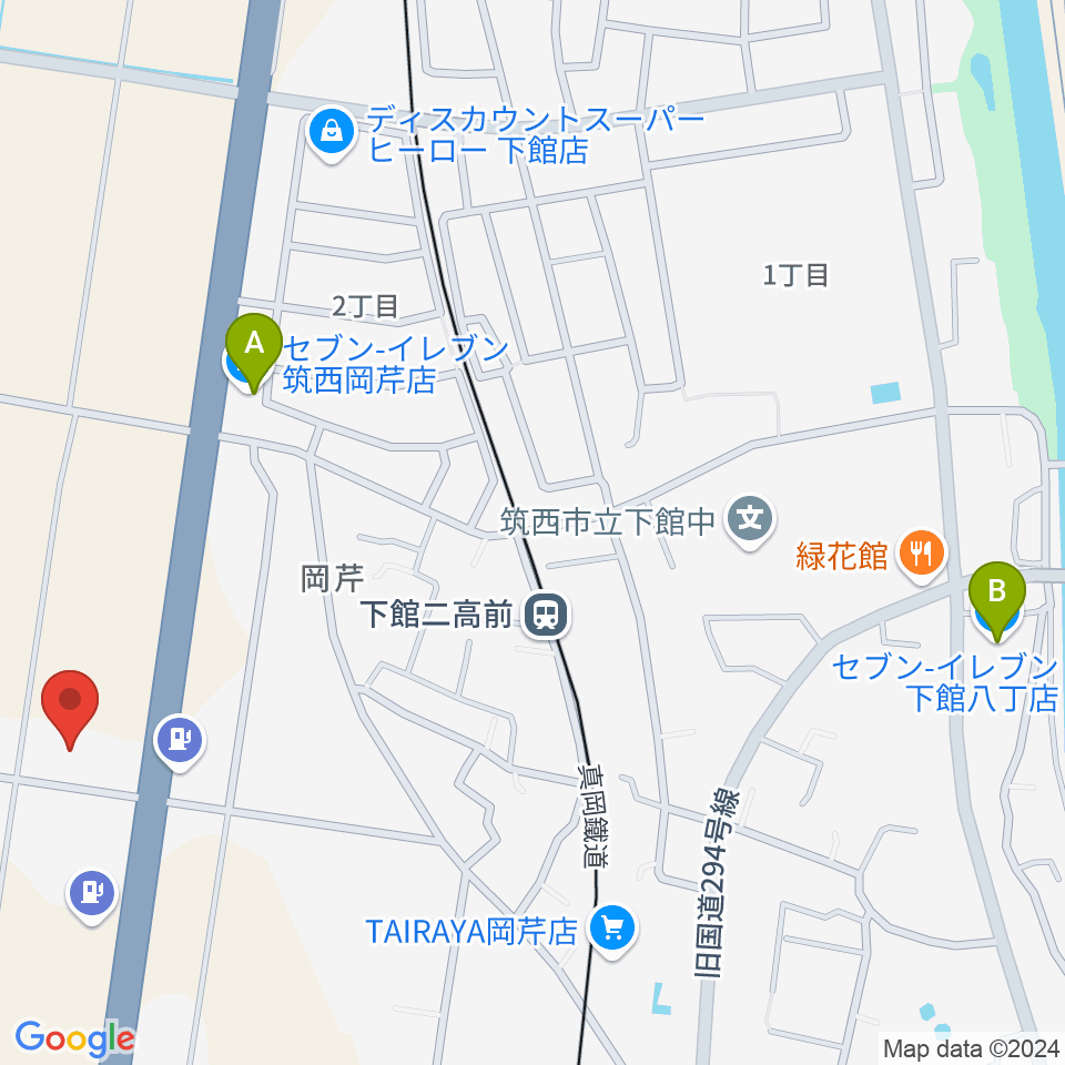 マルシン楽器周辺のコンビニエンスストア一覧地図