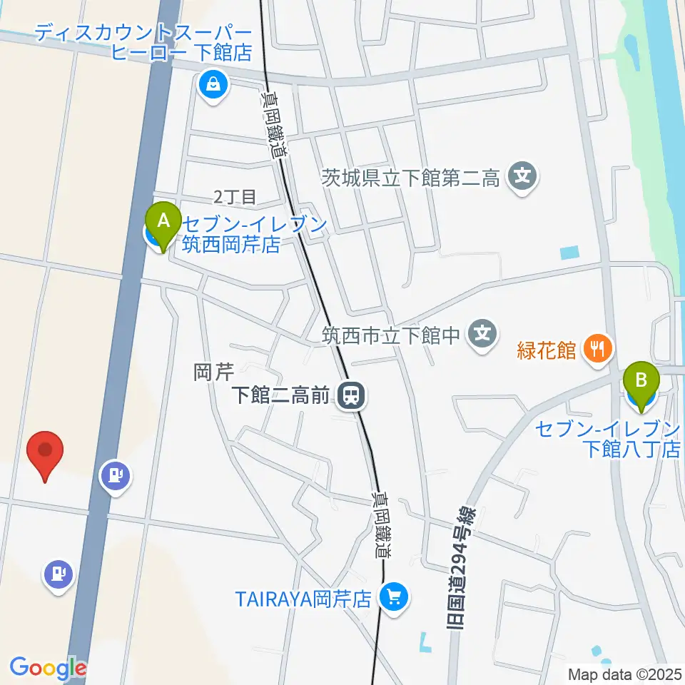 マルシン楽器周辺のコンビニエンスストア一覧地図