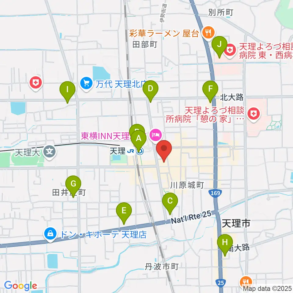 雅楽器 たなかや周辺のコンビニエンスストア一覧地図