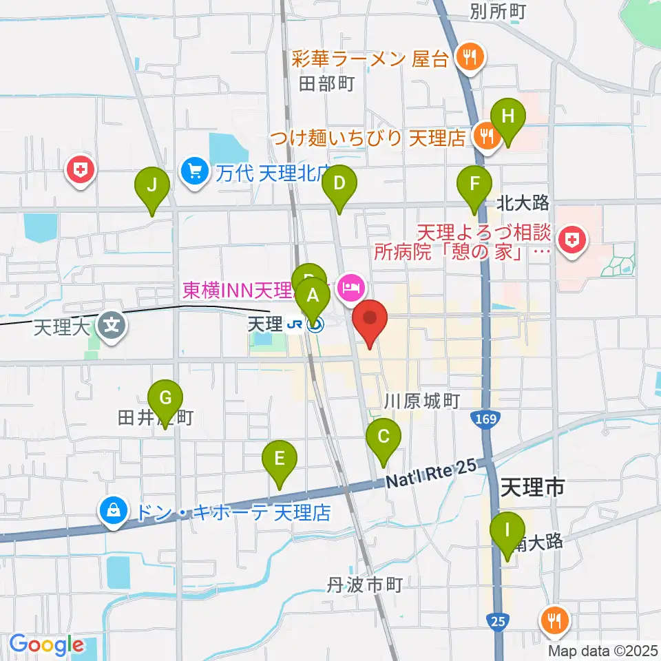 雅楽器 たなかや周辺のコンビニエンスストア一覧地図