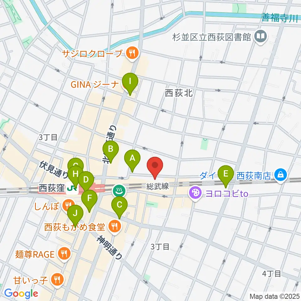 マエカワギタークラフト周辺のコンビニエンスストア一覧地図