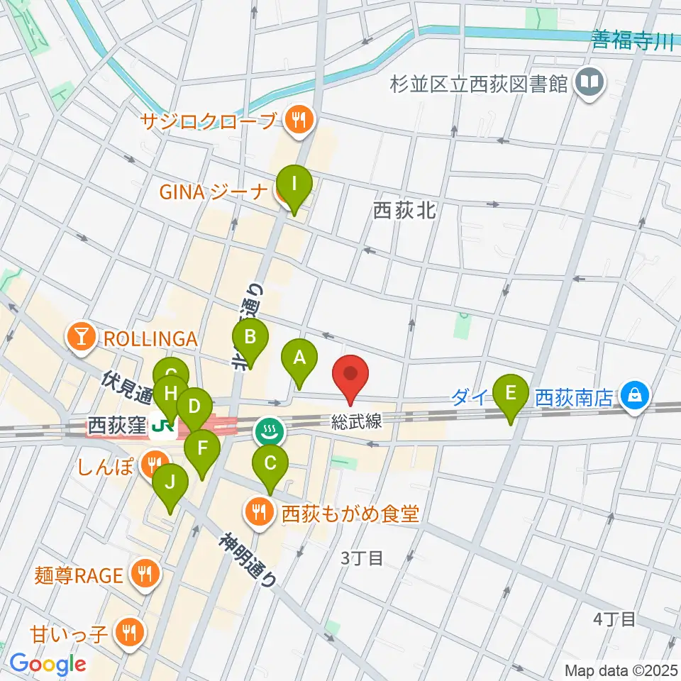 マエカワギタークラフト周辺のコンビニエンスストア一覧地図