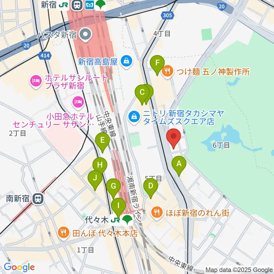 日本ヴァイオリン 東京本店周辺のコンビニエンスストア一覧地図