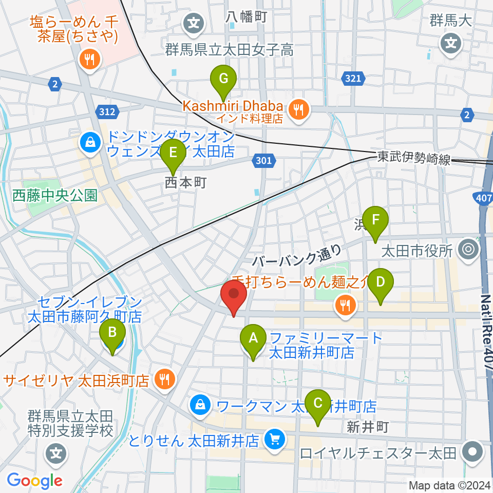 大津楽器店周辺のコンビニエンスストア一覧地図