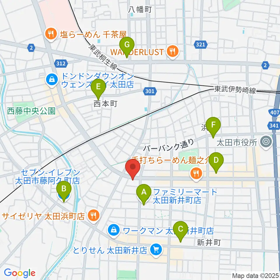 大津楽器店周辺のコンビニエンスストア一覧地図
