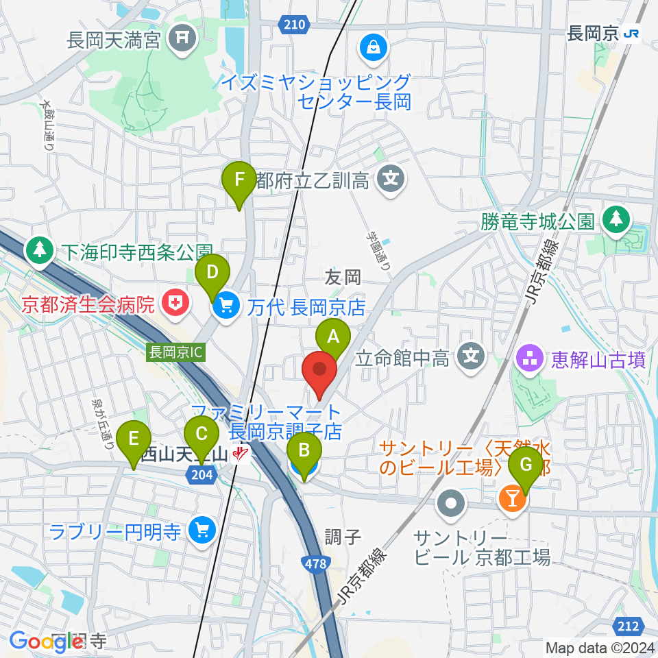 パナムジカ ショールーム周辺のコンビニエンスストア一覧地図