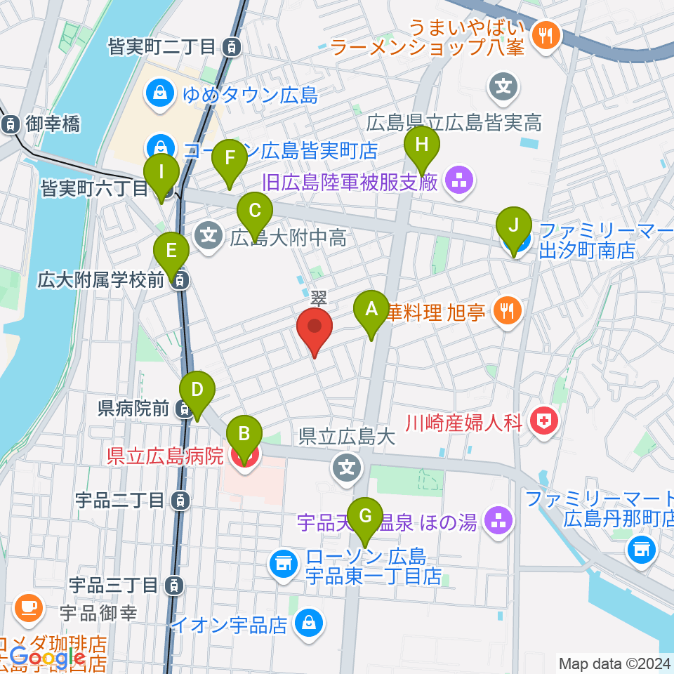 フェイズイン周辺のコンビニエンスストア一覧地図