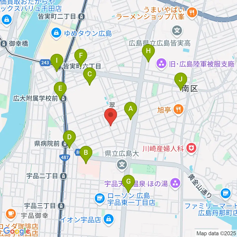 フェイズイン周辺のコンビニエンスストア一覧地図