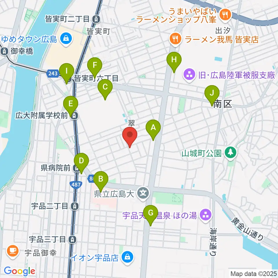 フェイズイン周辺のコンビニエンスストア一覧地図