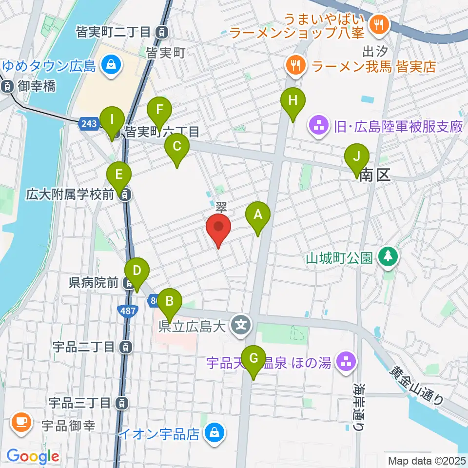 フェイズイン周辺のコンビニエンスストア一覧地図