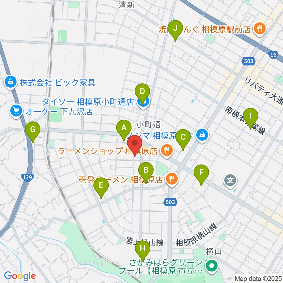 PIANO PROGRESS周辺のコンビニエンスストア一覧地図