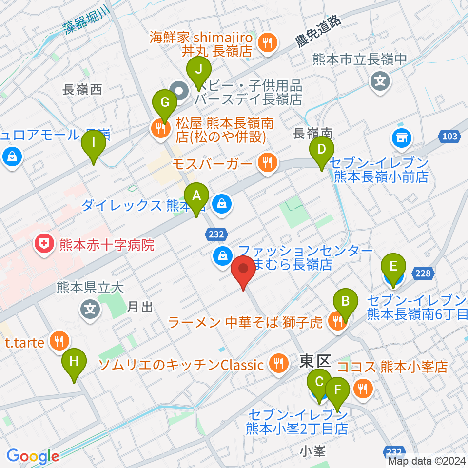 株式会社ピアノハープ社周辺のコンビニエンスストア一覧地図