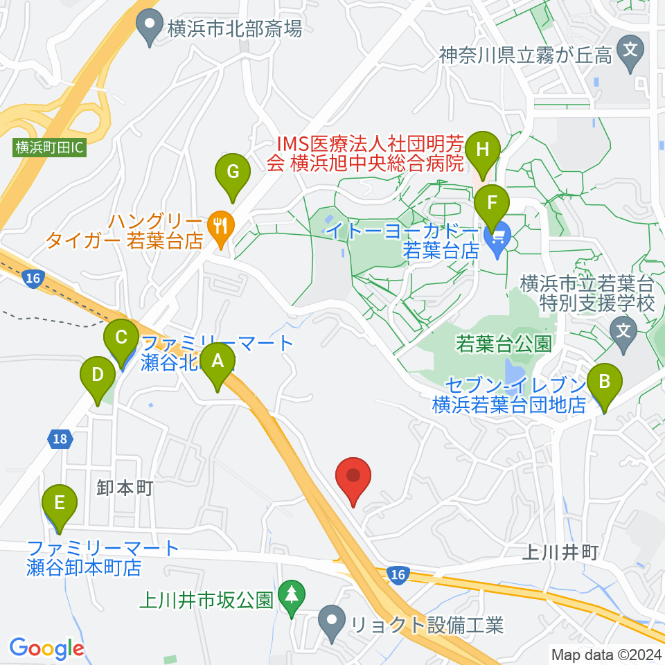 エスケーピアノサービス周辺のコンビニエンスストア一覧地図