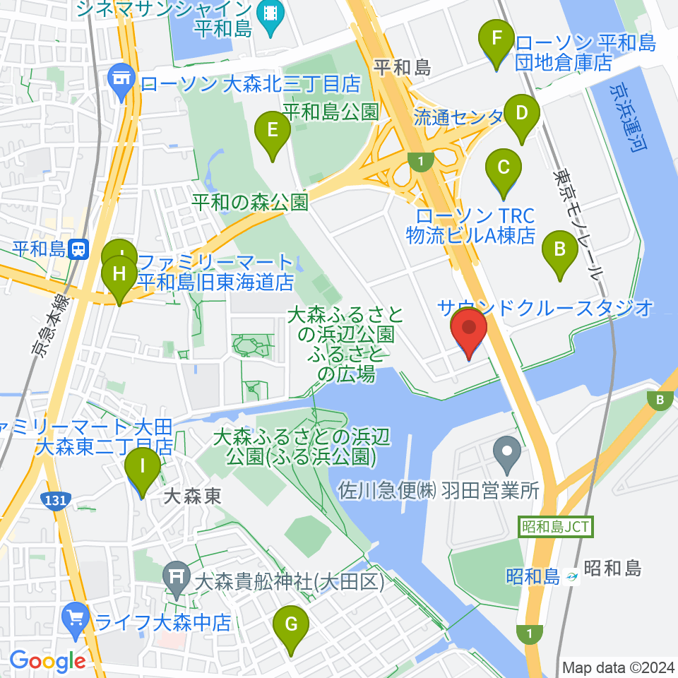 株式会社サウンドクルー周辺のコンビニエンスストア一覧地図