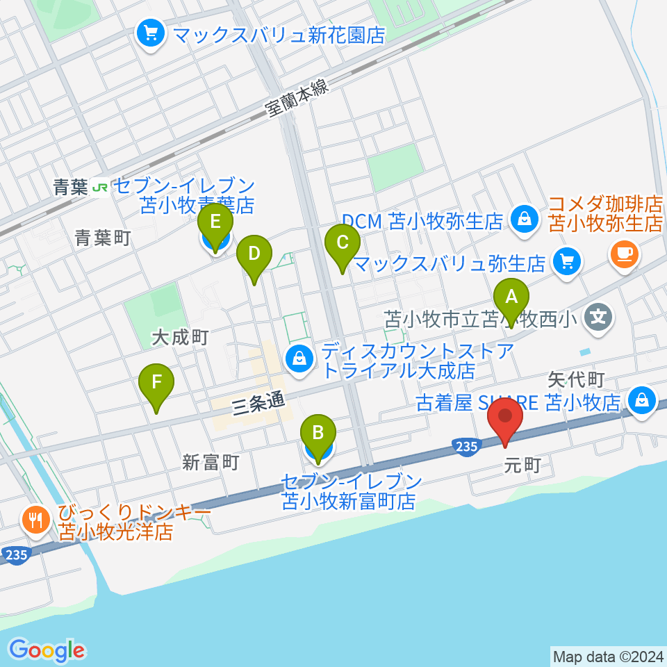 サウンドフィールド周辺のコンビニエンスストア一覧地図