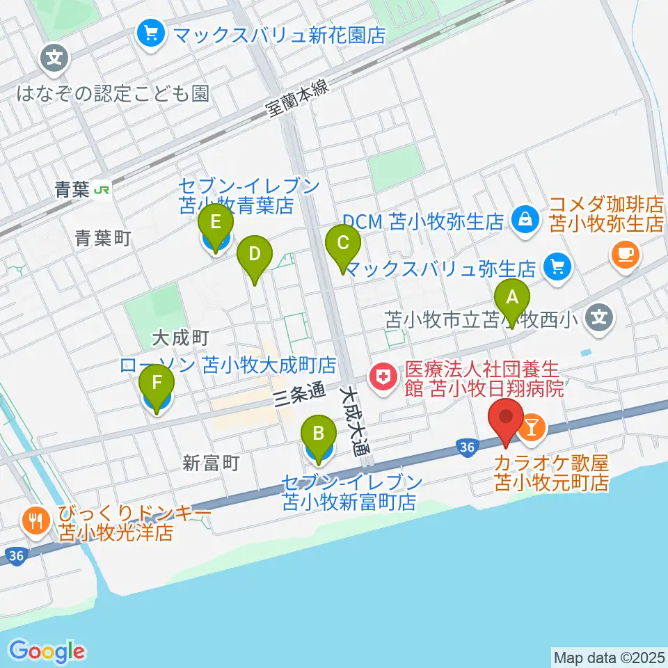 サウンドフィールド周辺のコンビニエンスストア一覧地図