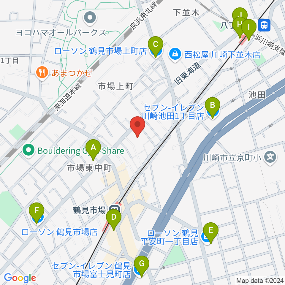 弦楽器ストラッド周辺のコンビニエンスストア一覧地図