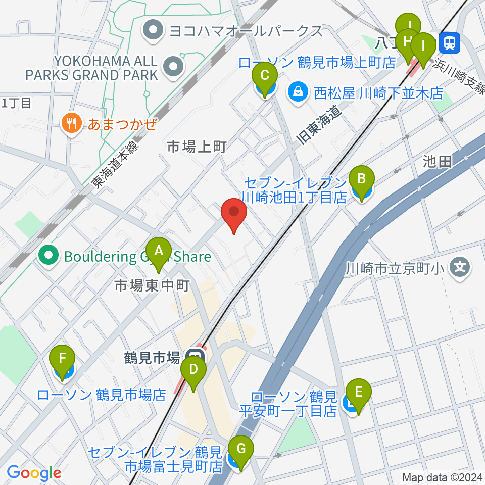 弦楽器ストラッド周辺のコンビニエンスストア一覧地図