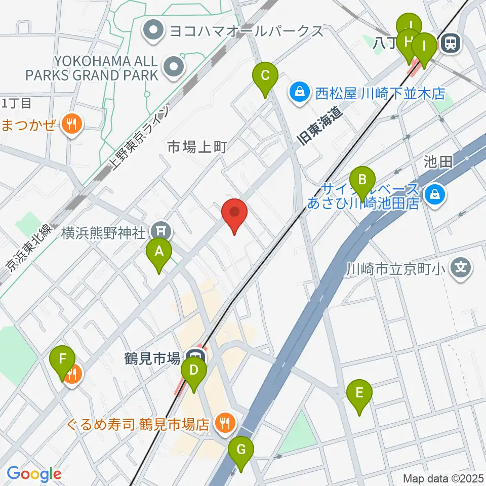 弦楽器ストラッド周辺のコンビニエンスストア一覧地図