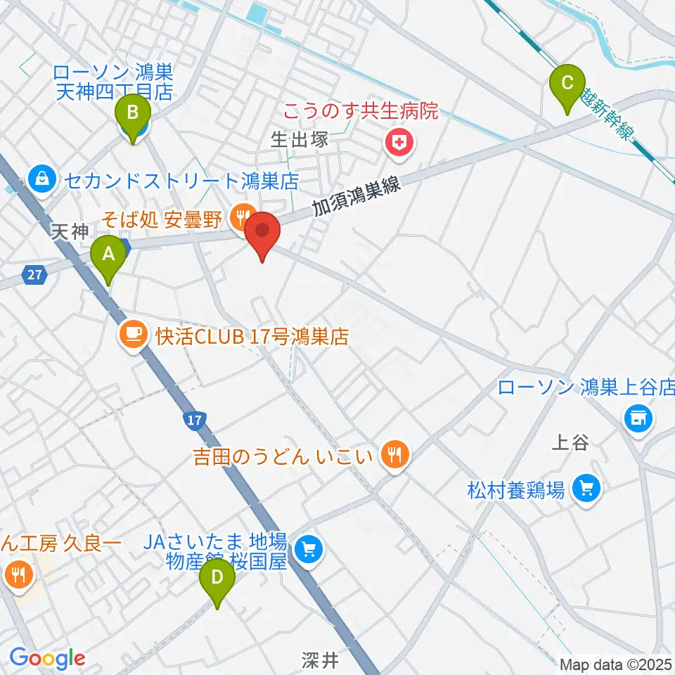 諏訪工芸周辺のコンビニエンスストア一覧地図