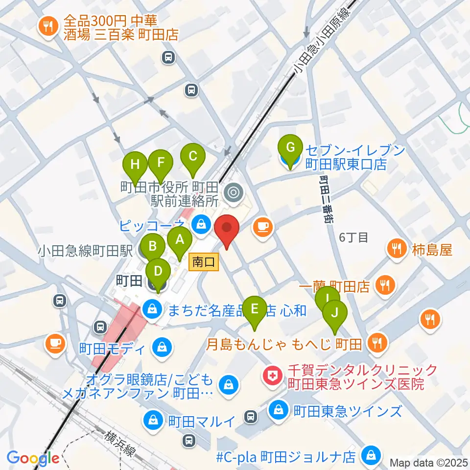 鈴木楽器本店周辺のコンビニエンスストア一覧地図
