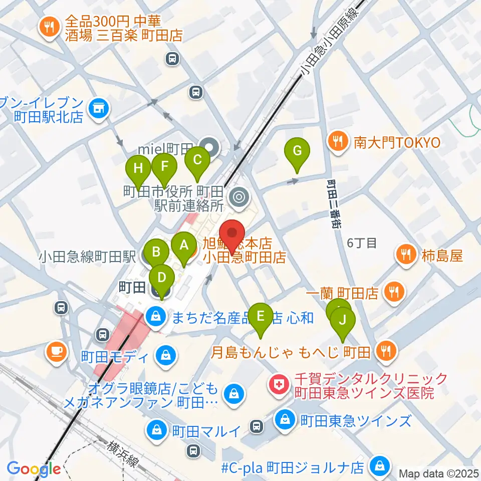 鈴木楽器本店周辺のコンビニエンスストア一覧地図