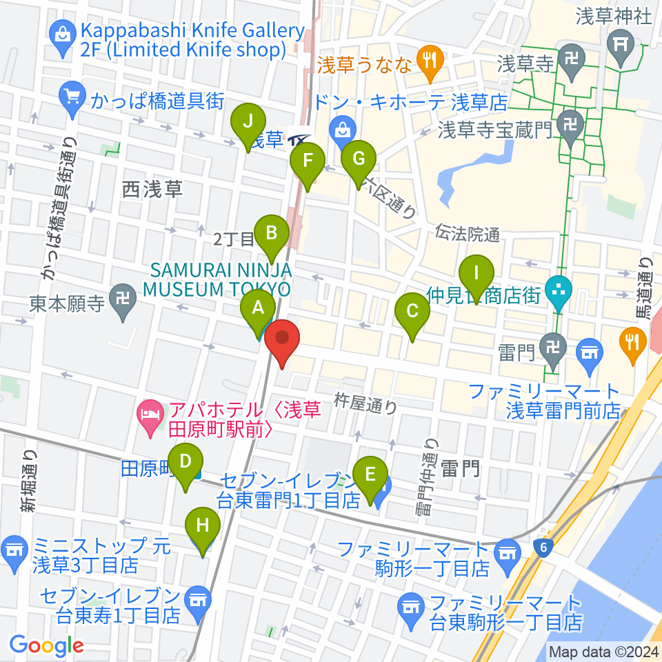 岡田屋布施周辺のコンビニエンスストア一覧地図