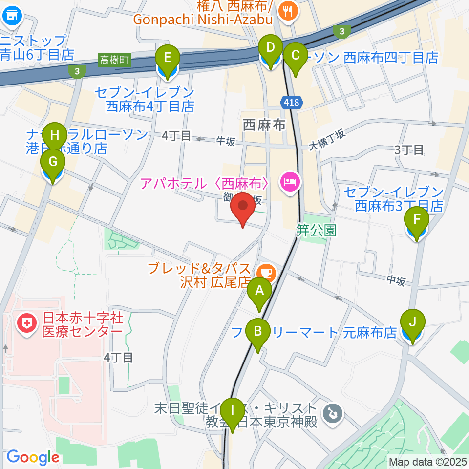 高田ハープサロン周辺のコンビニエンスストア一覧地図