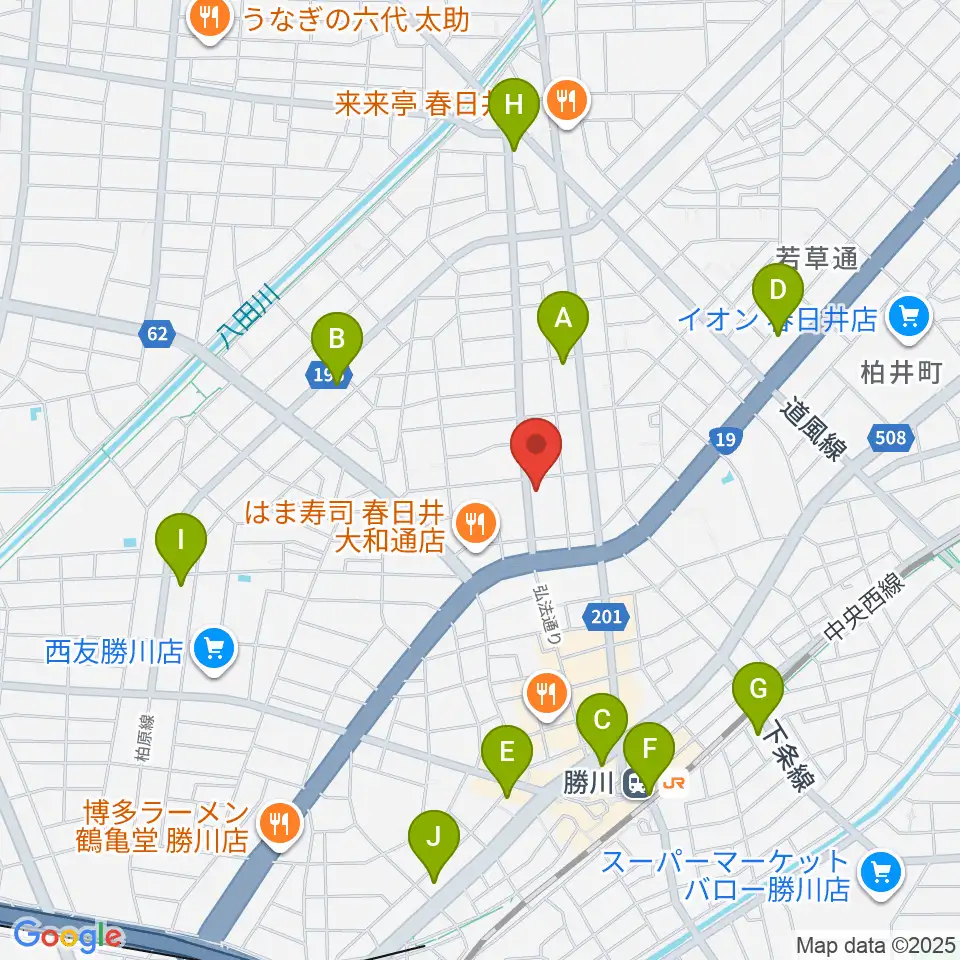 ドゥーミュージック周辺のコンビニエンスストア一覧地図