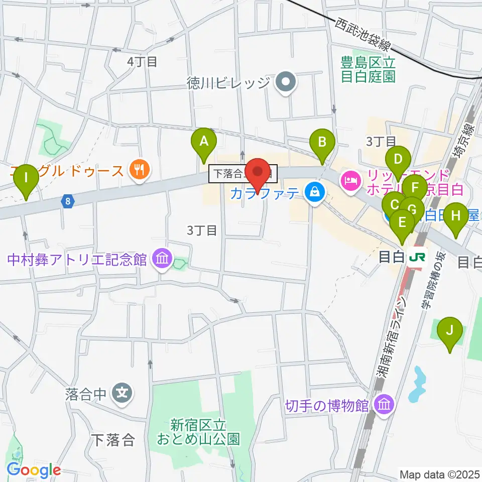フルート専門店 テオバルト周辺のコンビニエンスストア一覧地図