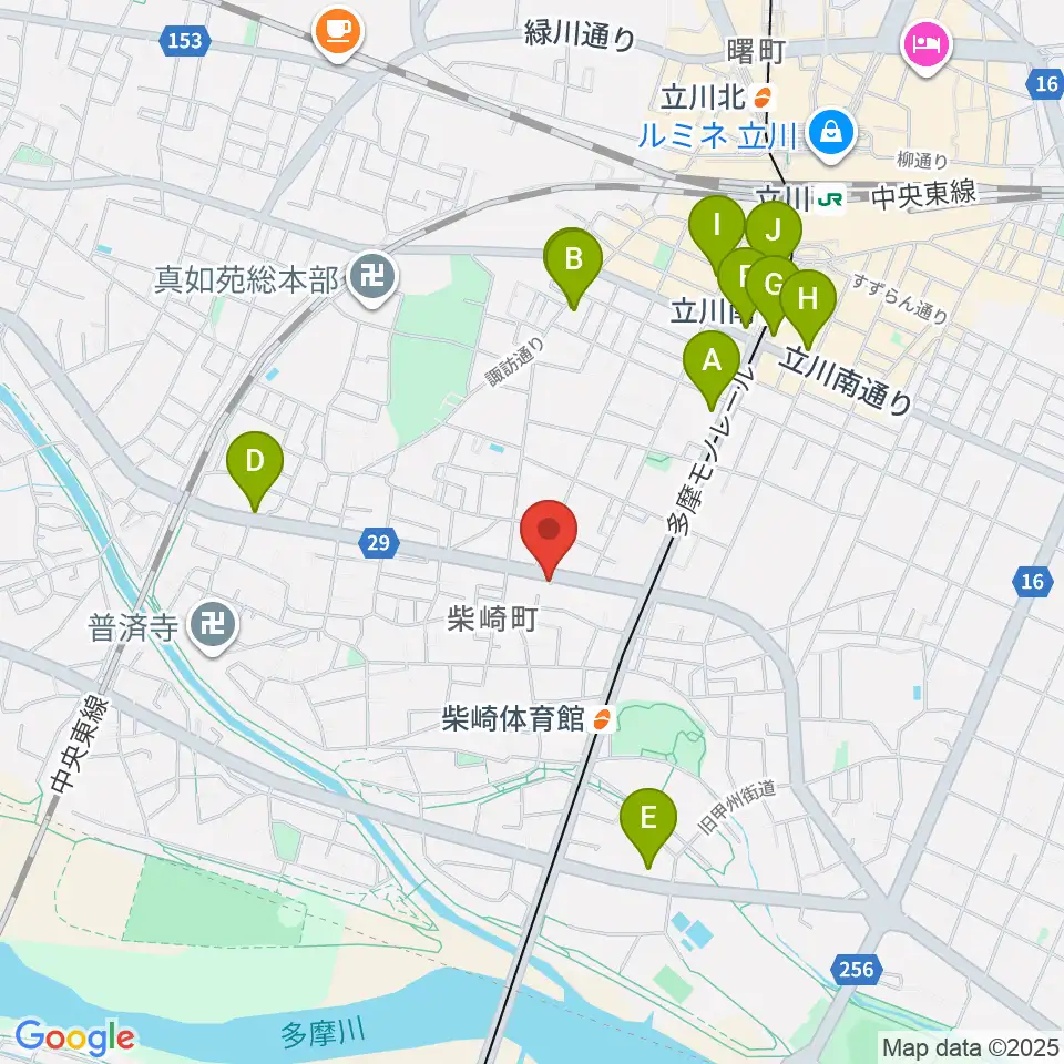 Tokyo Strings周辺のコンビニエンスストア一覧地図