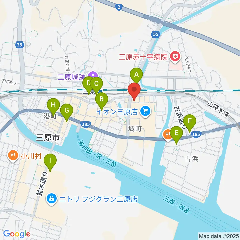 アンリミテッド三原店周辺のコンビニエンスストア一覧地図