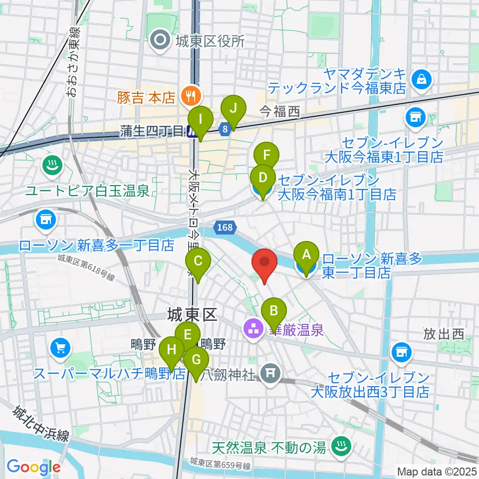 見附精機工業 vcyoyoの工房周辺のコンビニエンスストア一覧地図